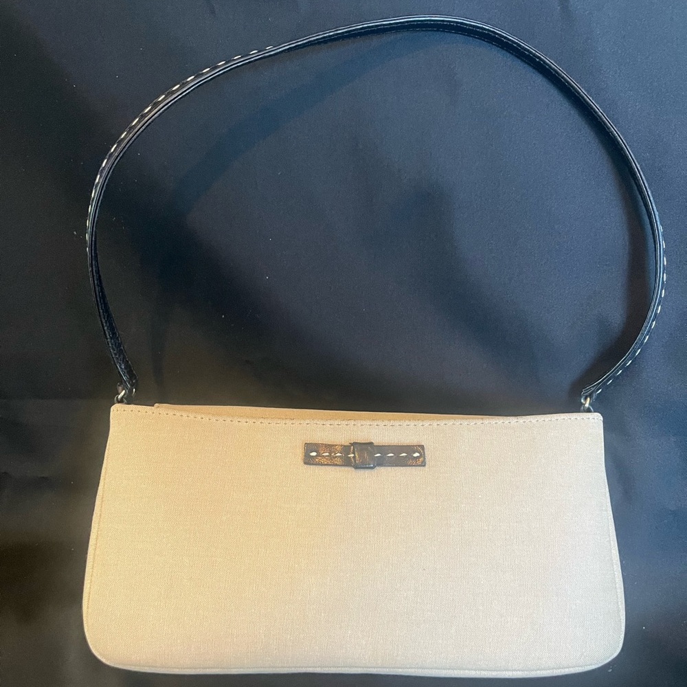 Kate Spade Tan and Black Mini Bag